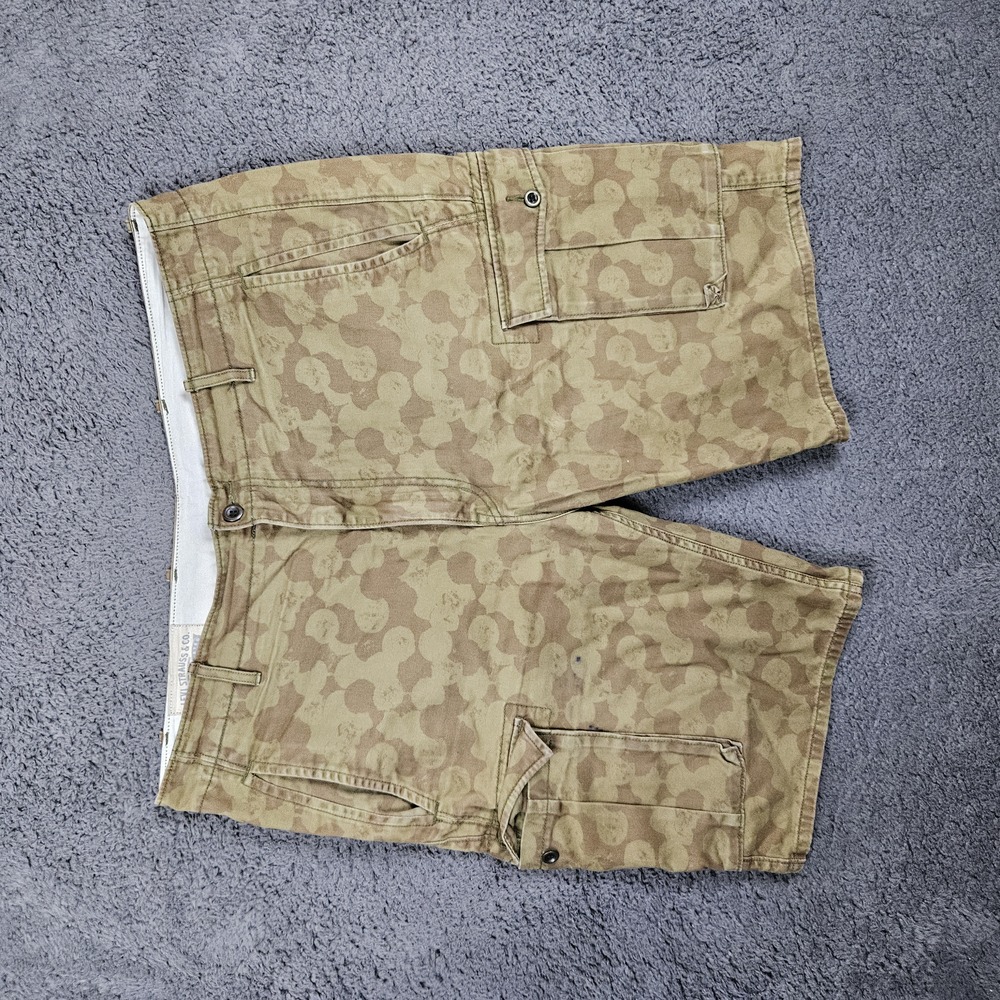 Levis Cargo Shorts Mens 38 Green Camo Skater Grunge MultiPocket‎ Canvas